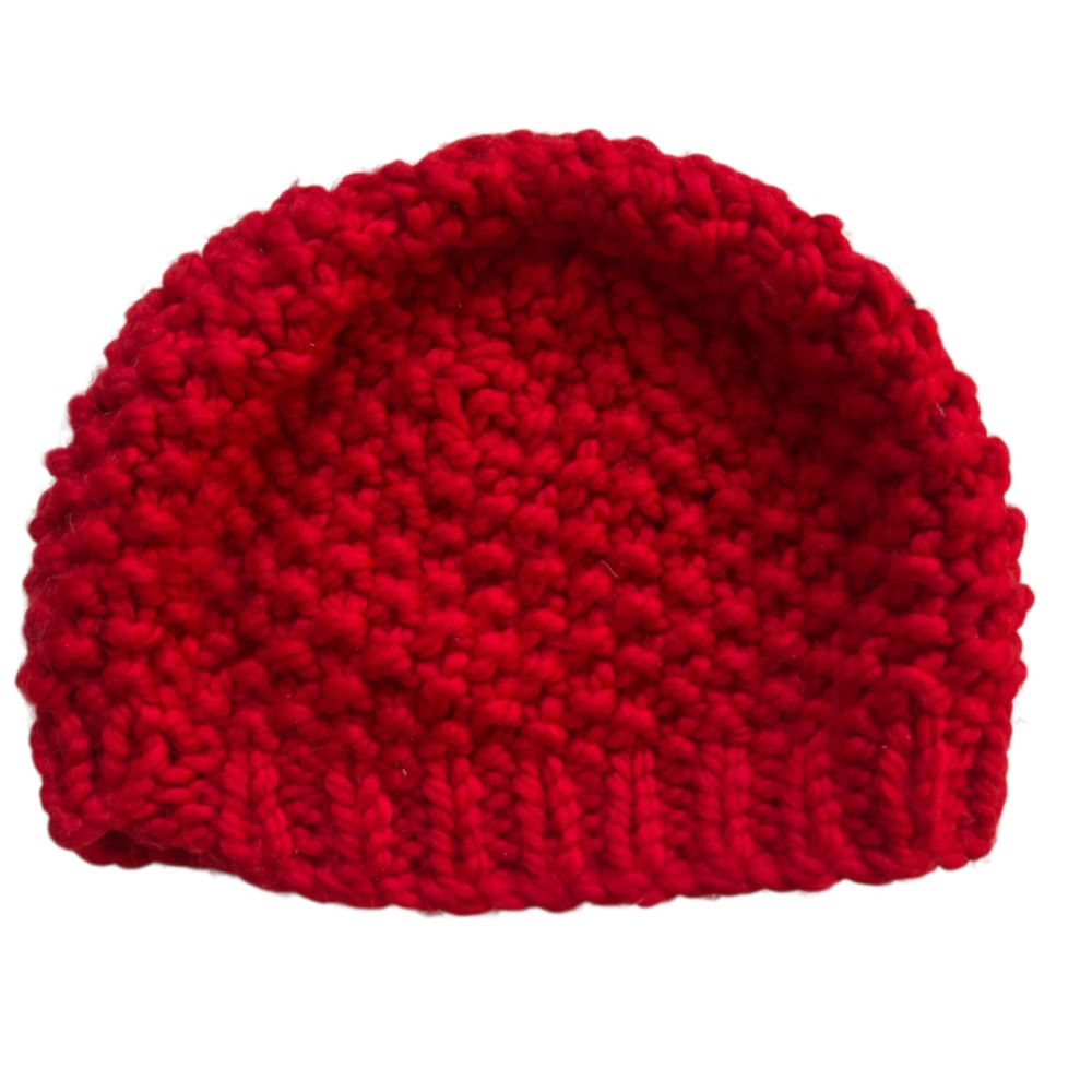 Bright red cozy Knit Beanie